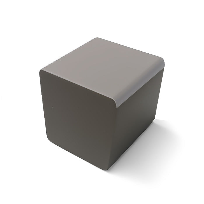 Solid coated foam pouf and table