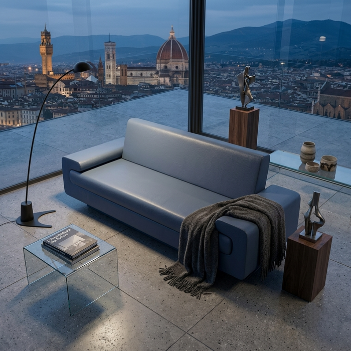 Style coated foam sofa