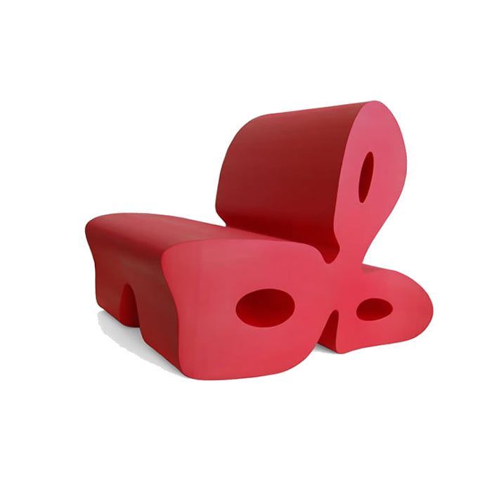 Clover Chair (oval version) - coated foam armchair