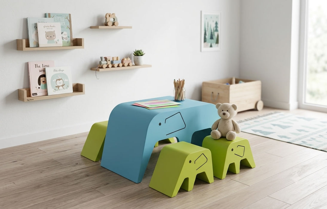 Big Mama - coated foam kids chair and table
