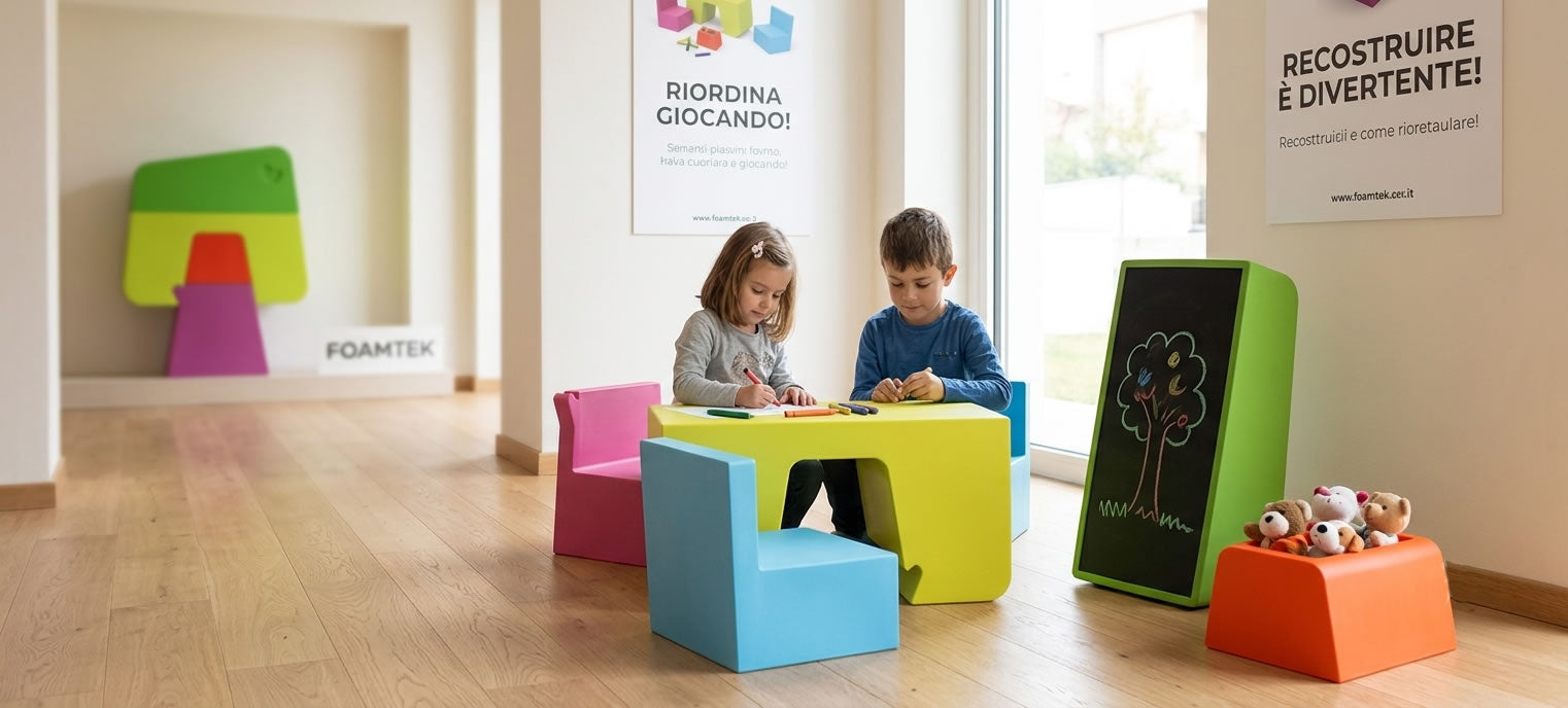 My Tree - coated foam kids chair and table
