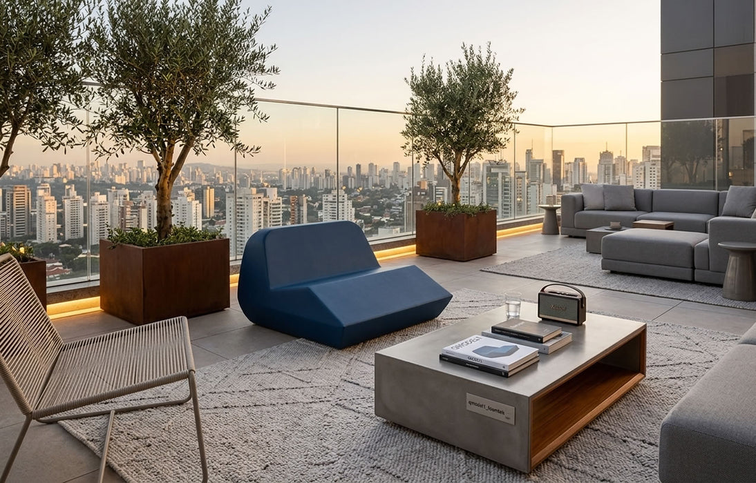 Q-Model - coated foam lounge chair